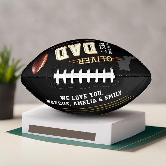 Der beste Vater Silhouette Pater Keepake Football