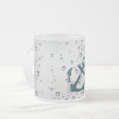 Der BESTE VATER sinkender Anker SEEWELT Mattglastasse (Vorderseite Links)