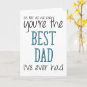 Der beste Vater, soweit wir wissen, der lustige Va Karte (Gelbe Blume)