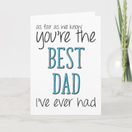 Der beste Vater, soweit wir wissen, der lustige Va Karte