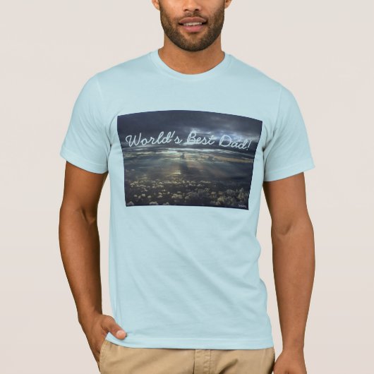 Der beste Vater-" T-Shirt "der Welt (Vorderseite)