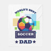 Der beste Vater-Tag der Welt Fleecedecke (Vorderseite)