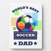 Der beste Vater-Tag der Welt Fotoplatte (Vorderseite)