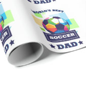 Der beste Vater-Tag der Welt Geschenkpapier (Rolleneckpunkt)