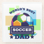 Der beste Vater-Tag der Welt Glasuntersetzer (Vorderseite)