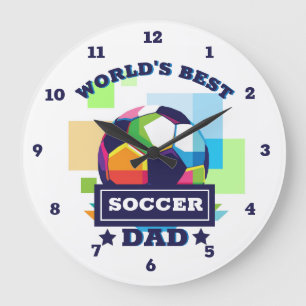 Der beste Vater-Tag der Welt Große Wanduhr