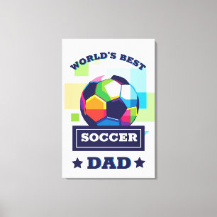 Der beste Vater-Tag der Welt Leinwanddruck
