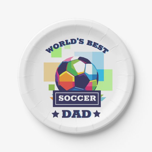 Der beste Vater-Tag der Welt Pappteller (Vorderseite)