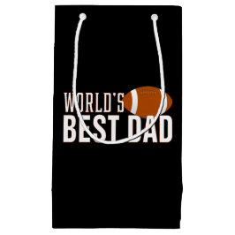 Der beste Vater Typografie Football der Welt | Ges Kleine Geschenktüte