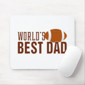 Der beste Vater Typografie Football der Welt | Mau Mousepad (Mit Mouse)