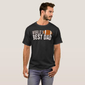 Der beste Vater Typografie Football der Welt | Shi T-Shirt (Vorne ganz)