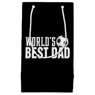 Der beste Vater-Typografy-Fußball der Welt Gesch Kleine Geschenktüte
