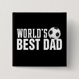 Der beste Vater-Typografy-Fußball der Welt | Schal Button