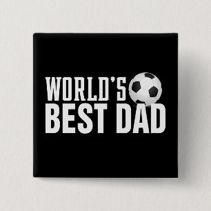 Der beste Vater-Typografy-Fußball der Welt Schal Button