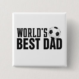 Der beste Vater-Typografy-Fußball der Welt | Schal Button