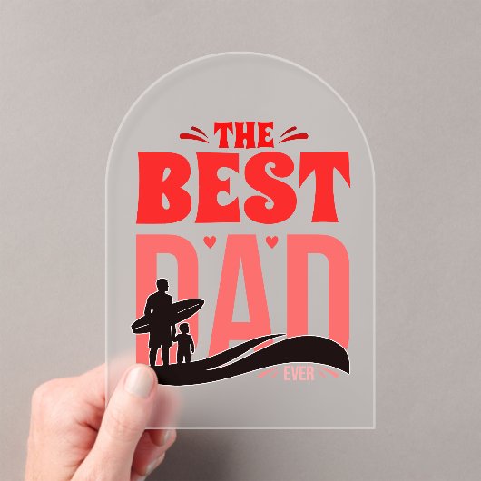 Der beste Vater überhaupt Acryleinladungen (Insitu (Handheld))