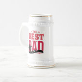 Der beste Vater überhaupt Bierglas (Vorderseite Links)