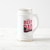 Der beste Vater überhaupt Bierglas (VorderseiteRechts)