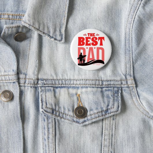 Der beste Vater überhaupt Button (Beispiel)