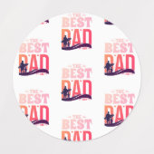 Der beste Vater überhaupt Etiketten (Design 2)