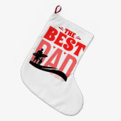 Der beste Vater überhaupt Großer Weihnachtsstrumpf (Vorderansicht (hängend))