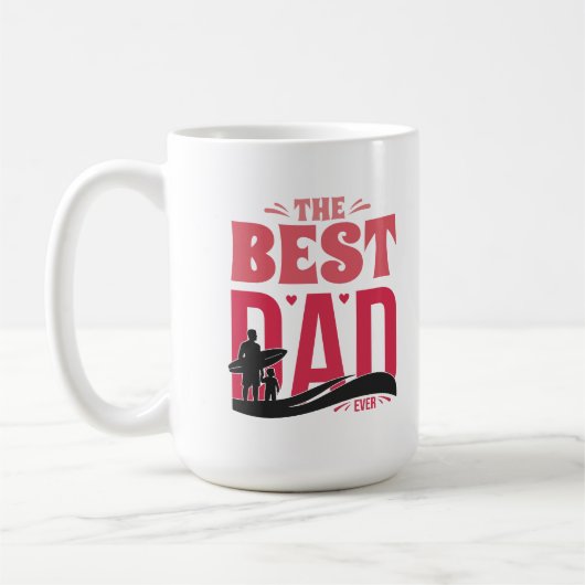 Der beste Vater überhaupt Kaffeetasse (Links)