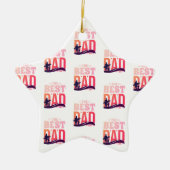 Der beste Vater überhaupt Keramik Ornament (Vorne)