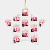 Der beste Vater überhaupt Keramik Ornament (Hinten)