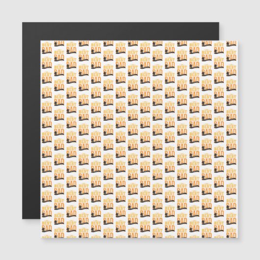 Der beste Vater überhaupt Magnetkarte (Vorne/Hinten)