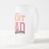 Der beste Vater überhaupt Mattglas Bierglas (VorderseiteRechts)