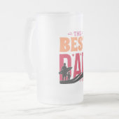 Der beste Vater überhaupt Mattglas Bierglas (Vorderseite Links)
