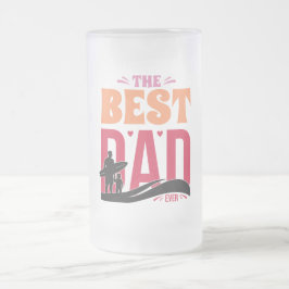 Der beste Vater überhaupt Mattglas Bierglas