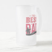 Der beste Vater überhaupt Mattglas Bierglas (VorderseiteRechts)
