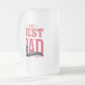 Der beste Vater überhaupt Mattglas Bierglas (Vorderseite Links)