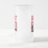 Der beste Vater überhaupt Mattglas Bierglas (Mittel)