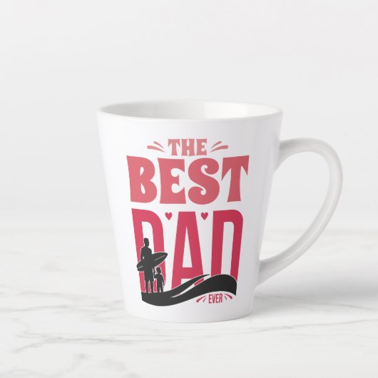 Der beste Vater überhaupt Milchtasse (Rechts)