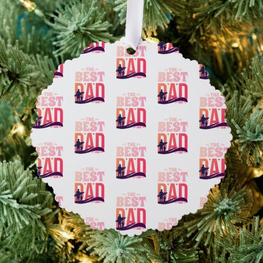 Der beste Vater überhaupt Ornament Karte (Insitu (Baum))