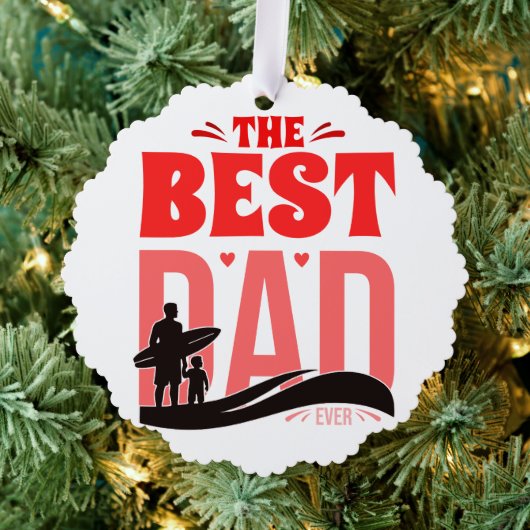 Der beste Vater überhaupt Ornament Karte (Insitu (Baum))