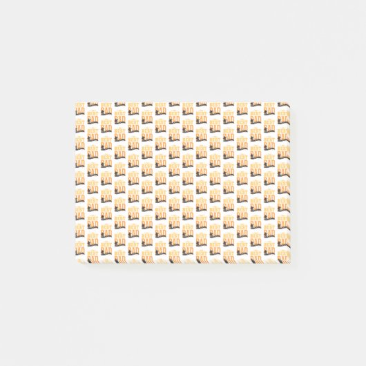 Der beste Vater überhaupt Post-it Klebezettel (Vorderseite)