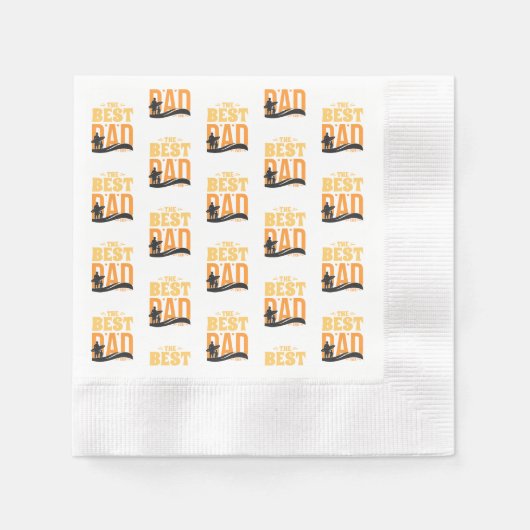 Der beste Vater überhaupt Serviette (Vorderseite)