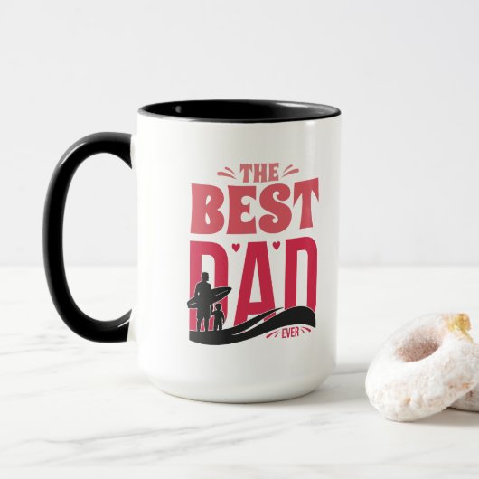 Der beste Vater überhaupt Tasse (Mit Donut)