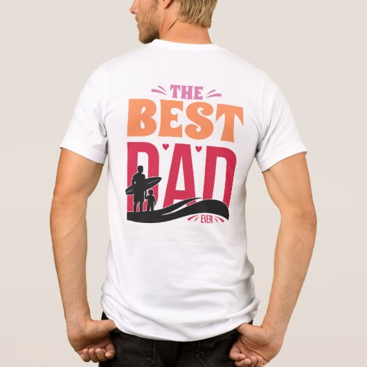 Der beste Vater überhaupt Tri-Blend Shirt (Rückseite)