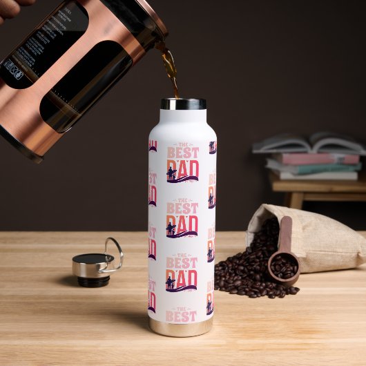 Der beste Vater überhaupt Trinkflasche (Kaffee)