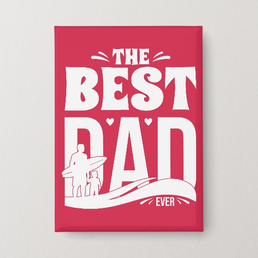 Der beste Vater überhaupt - Vater und Kind Button (Vorderseite)