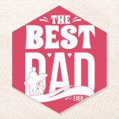 Der beste Vater überhaupt - Vater und Kind Untersetzer (Vorderseite)