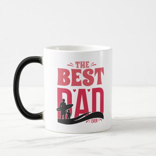 Der beste Vater überhaupt Verwandlungstasse (Links)