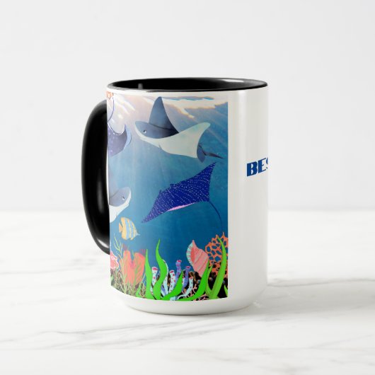 DER BESTE VATER UND VATER DER NEUSEELAND-WELT TASSE (Vorderseite Links)