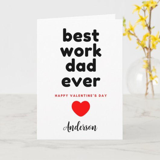 Der beste Vater Valentinstag Karte (Gelbe Blume)