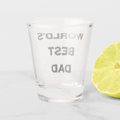 Der beste Vater-Vater der Welt Schnapsglas (Rückseite)