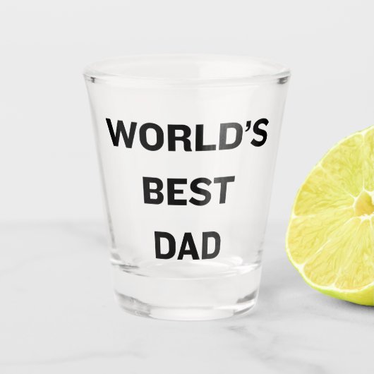 Der beste Vater-Vater der Welt Schnapsglas (Vorderseite)